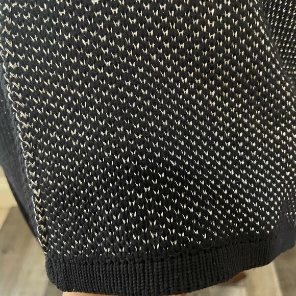 Missoni Sweater Vest Cardigan Sleeveless Racerback Knit Black Metallic Silver - Picture 11 of 16